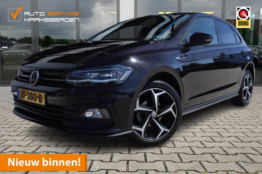 Volkswagen Polo 1.0 TSI R-Line | Matrix | Virtual Cockpit |, Voorwielaandrijving, 1045 kg, Alcantara, Zwart