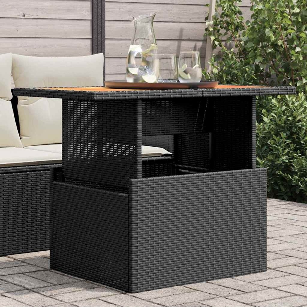 DEAL | Tuintafel buitentafel terrastafel PE & acaciahout! GR, Verzenden, Nieuw, Rechthoekig, Overige materialen