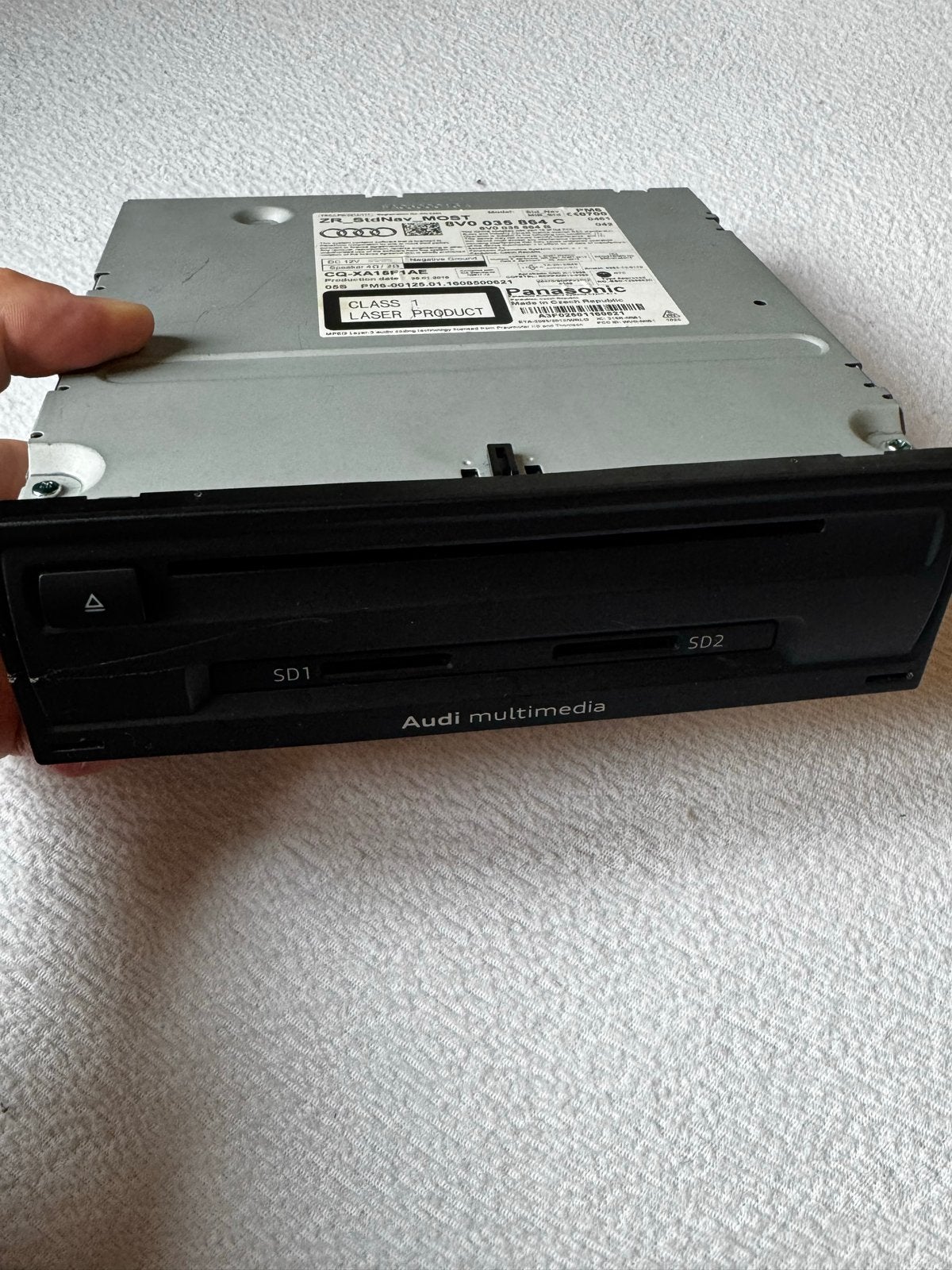 Audi Multimedia Regelunit - ZR_StdNav_MOST 8V0 035 864 C, Verzenden, Gebruikt