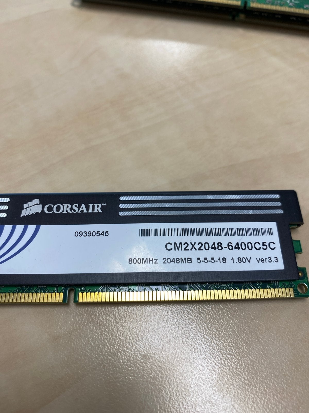 Corsair CM2X2048-6400C5C 2GB DDR2 RAM Geheugenmodule, Computers en Software, RAM geheugen, Gebruikt, Ophalen of Verzenden, DDR2