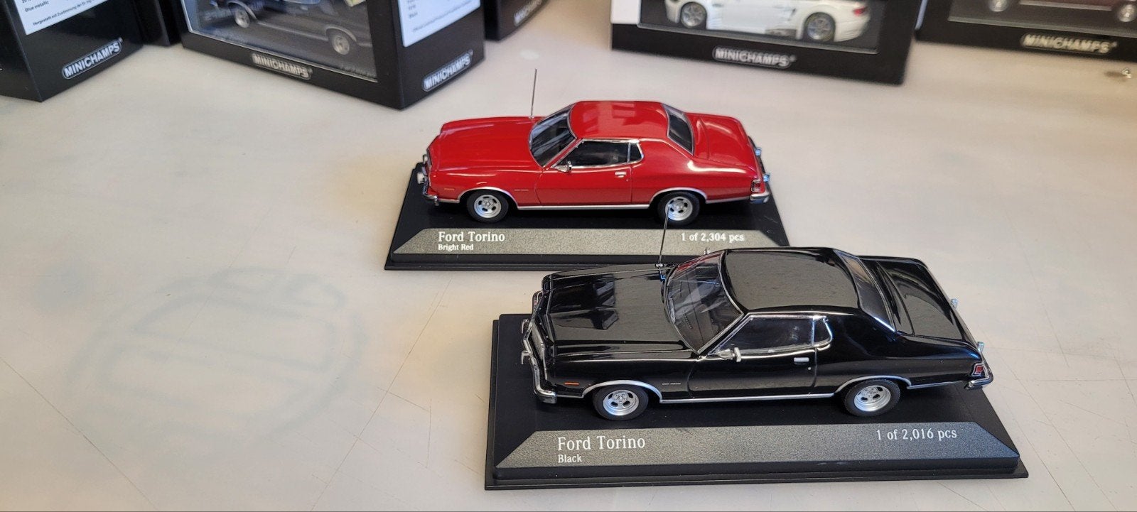 Minichamps 1976 Ford Torino, Ophalen of Verzenden, Nieuw, Auto, MiniChamps