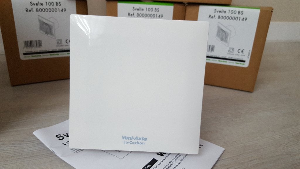 VENT-AXIA Ventilatoren Svelte 100 BS voor Badkamer en Toilet, Ophalen of Verzenden, Nieuw, Ventilator
