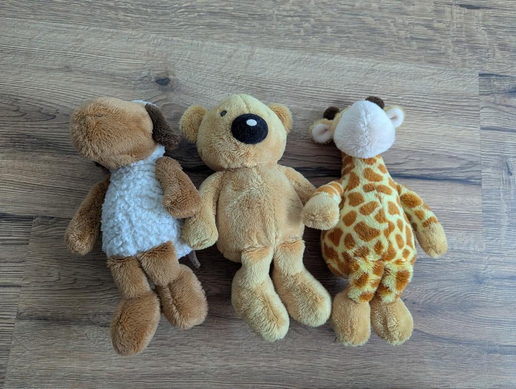 VIS Let's be friends knuffelset, Verzamelen, Ophalen of Verzenden, Zo goed als nieuw, Stoffen beer, Overige merken