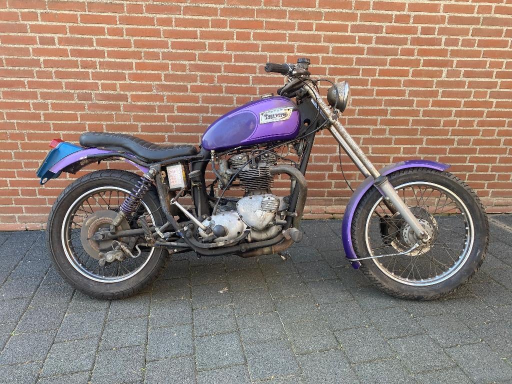Triumph Bonneville 750 - barnfind oldskool chopper, 750 cc, 2 cilinders, Gebruikt, Particulier