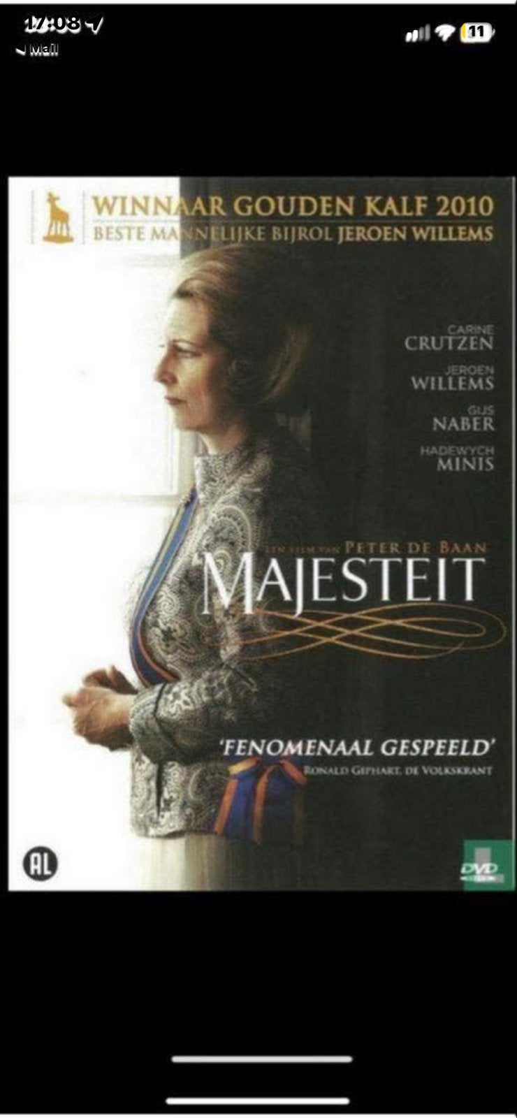 Majesteit DVD - Nederlands drama over Koningin Beatrix, Gebruikt, Waargebeurd drama, Alle leeftijden, Engels