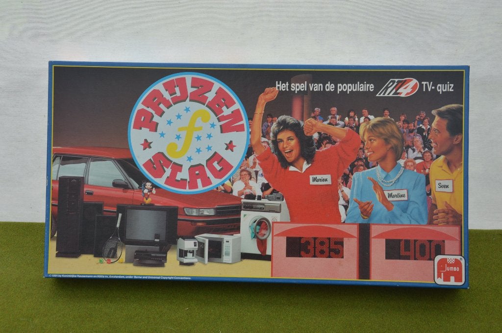 Vintage bordspel 1991 Prijzenslag van RTL Het spel van de po, Vijf spelers of meer, Ophalen of Verzenden, Gebruikt, RTL 4