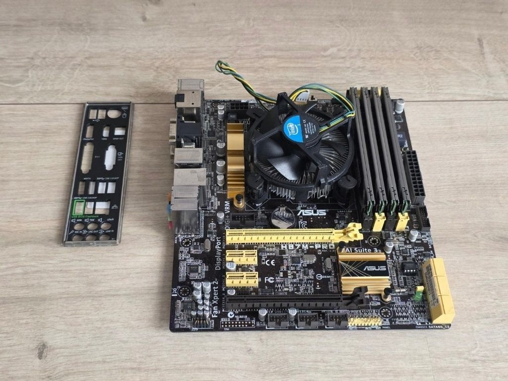Asus H87M-Pro Moederbord + Intel i7-4770, 8GB Gaming Ram, Computers en Software, Moederborden, Ophalen of Verzenden, Gebruikt