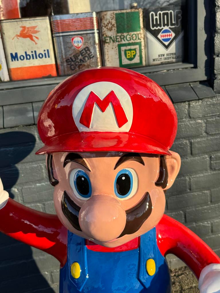 Grote Super Mario Beeld - Perfect voor Decoratie, Verzamelen, Ophalen, ., Zo goed als nieuw, .
