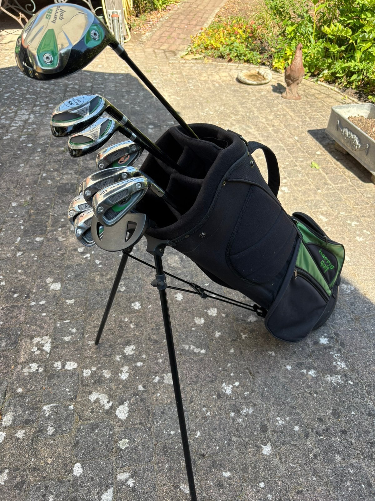 Golfset voor beginners. Merk Harris. Demonstratieset, Ophalen, Zo goed als nieuw, Tas