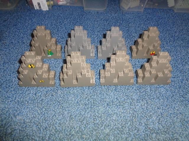 Partij Z347=Lego rotsen, Lego, Lego, Gebruikt, Lego