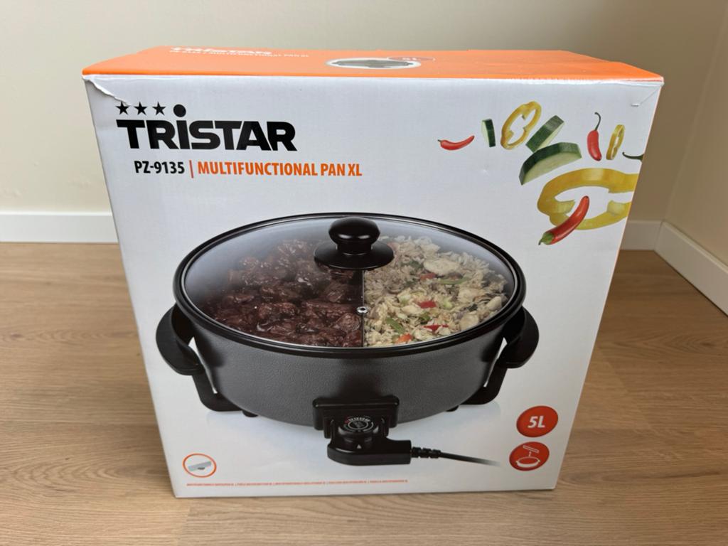Tristar multifunctionele pan XL, elektrisch, Ophalen of Verzenden, Zo goed als nieuw