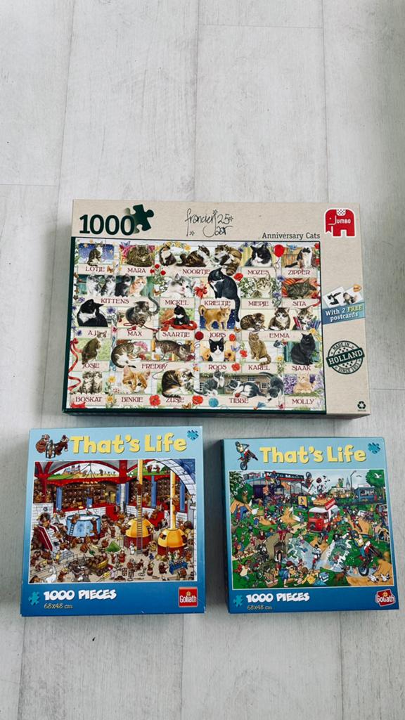 Puzzels, Ophalen, 500 t/m 1500 stukjes, Zo goed als nieuw