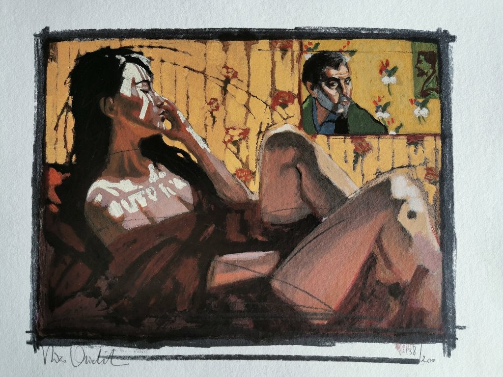 Origineekl werk van Nico Vrielink, Antiek en Kunst, Kunst | Schilderijen | Klassiek, Ophalen