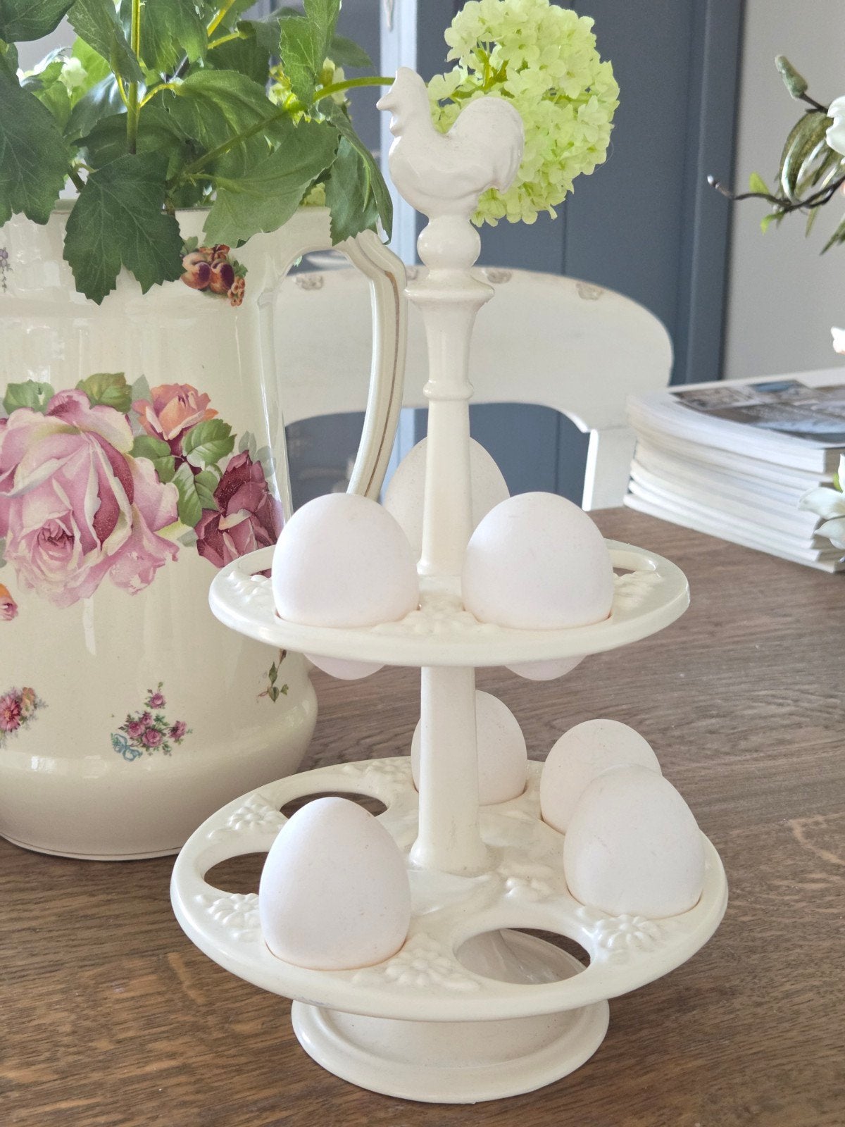 Brocante etagère voor eieren gietijzer, Ophalen of Verzenden