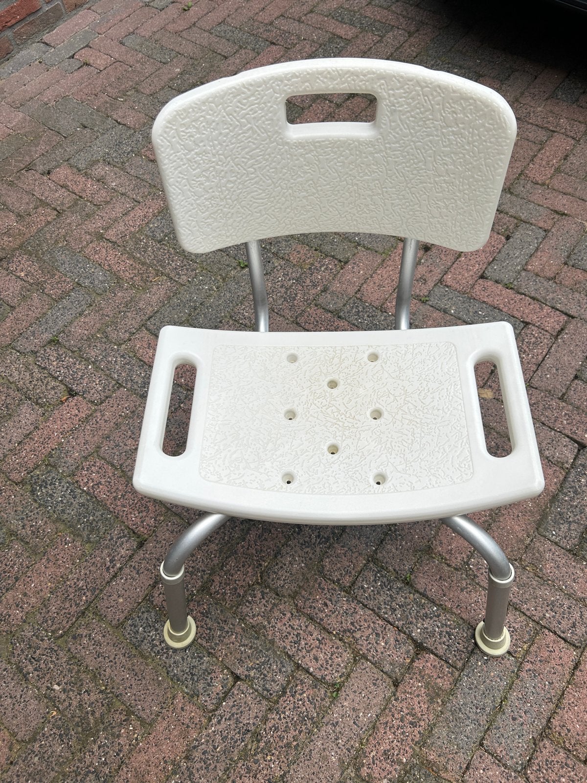 Douchestoel in 8 standen in hoogte verstelbaar, Ophalen of Verzenden, Gebruikt