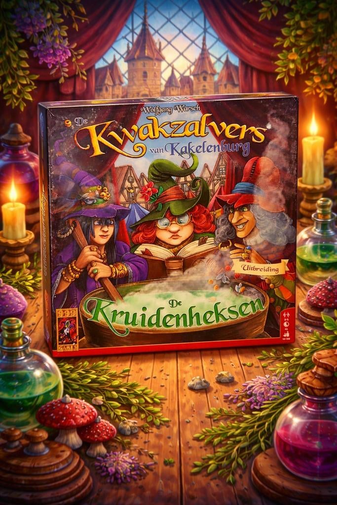 De Kwakzalvers van Kakelenburg: De Kruidenheksen Uitbreiding, Hobby en Vrije tijd, Gezelschapsspellen | Bordspellen, Vijf spelers of meer