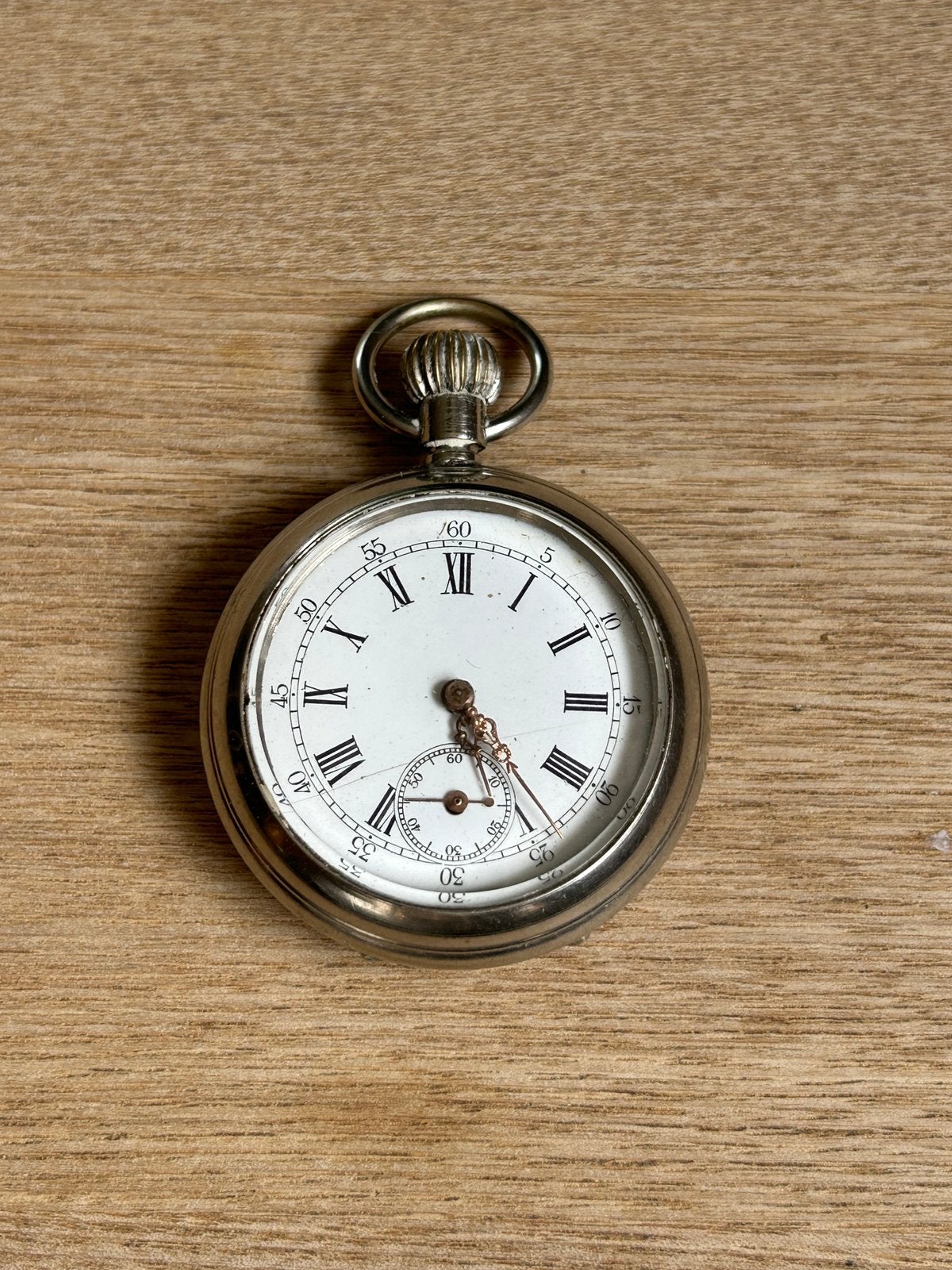 Antiek Mechanisch Zakhorloge, Ophalen of Verzenden, Staal, Overige merken