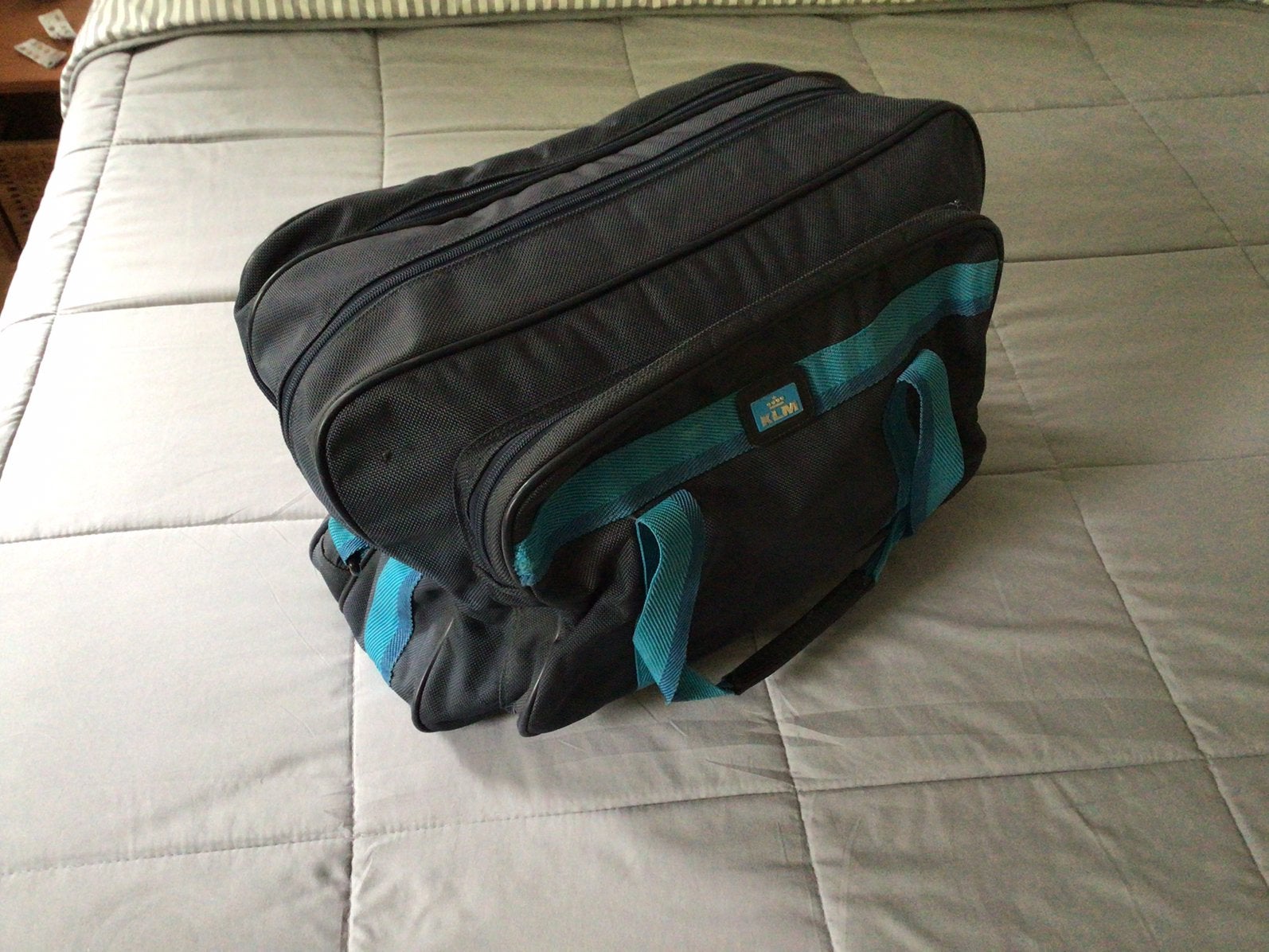 Klm tas, Ophalen, 30 cm of meer, Blauw, Minder dan 35 cm