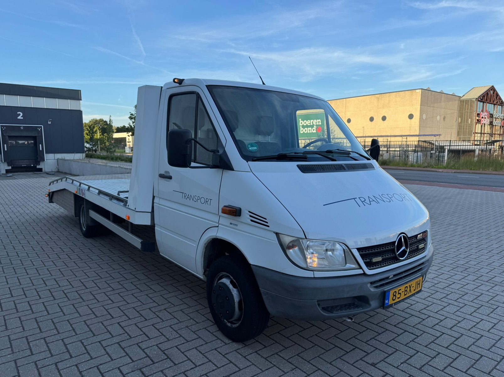 Mercedes-Benz Sprinter 413CDI 2006 Oprijwagen autoambulance, Auto's, 4 cilinders, 129 pk, Wit, Grijs