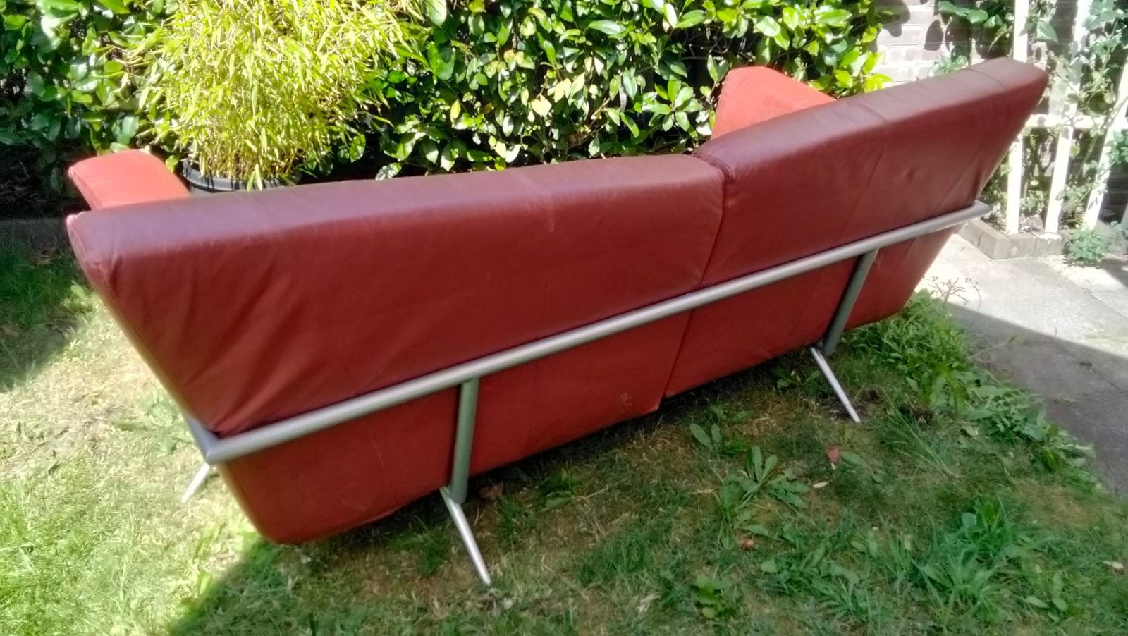 Leren Harvink bank, Ophalen, Gebruikt, 150 tot 200 cm, Driepersoons