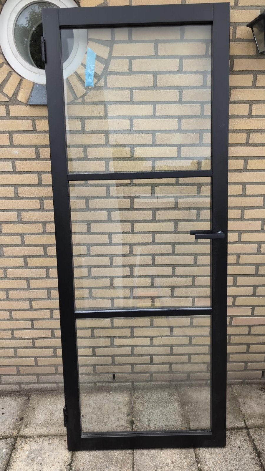 Zwarte binnendeur, Ophalen, Minder dan 80 cm, Binnendeur, Zo goed als nieuw