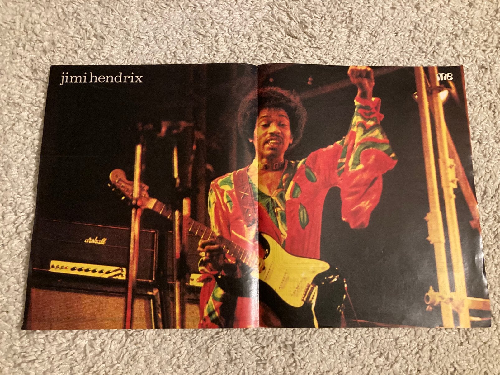 Poster JIMI HENDRIX A3 formaat, Ophalen of Verzenden, Zo goed als nieuw, A1 t/m A3
