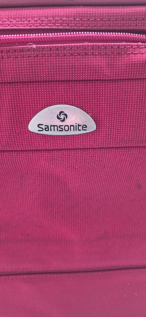 Stoffen Samsonite koffer ROOD 5, Overige materialen, Wieltjes, Gebruikt, 35 tot 45 cm