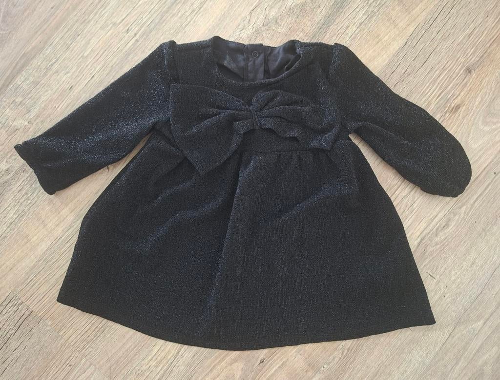 Mini feestjurk glitters maat 80, Kinderen en Baby's, Babykleding | Maat 80, Meisje, Jurkje of Rokje, Ophalen of Verzenden, Zo goed als nieuw