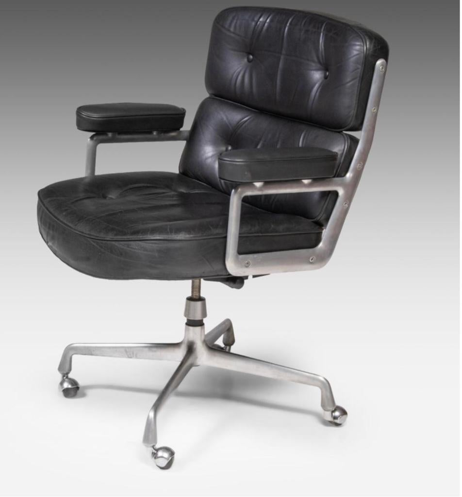 Vintage Eames lobby chair, Huis en Inrichting, Ophalen, Zo goed als nieuw, Zwart