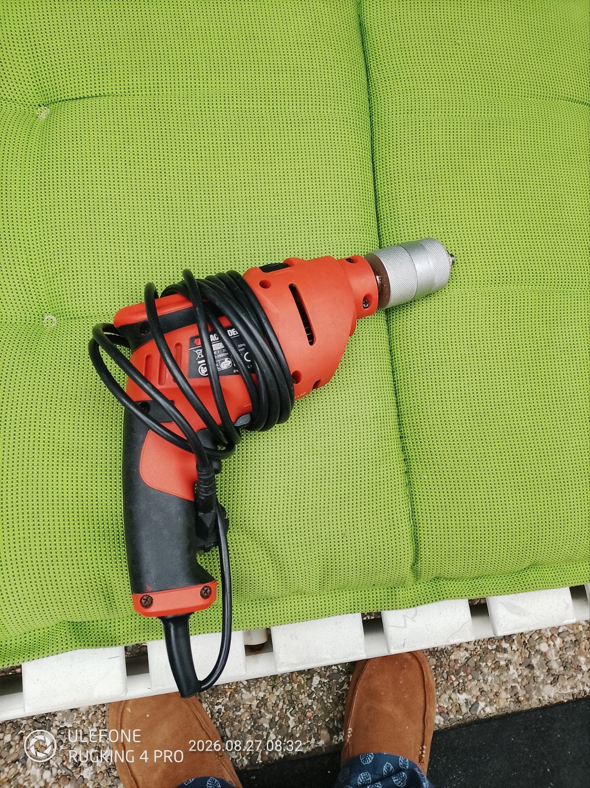 Black & Decker Boormachine - Oranje/Zwart, Ophalen of Verzenden, Gebruikt, Minder dan 400 watt, Boormachine