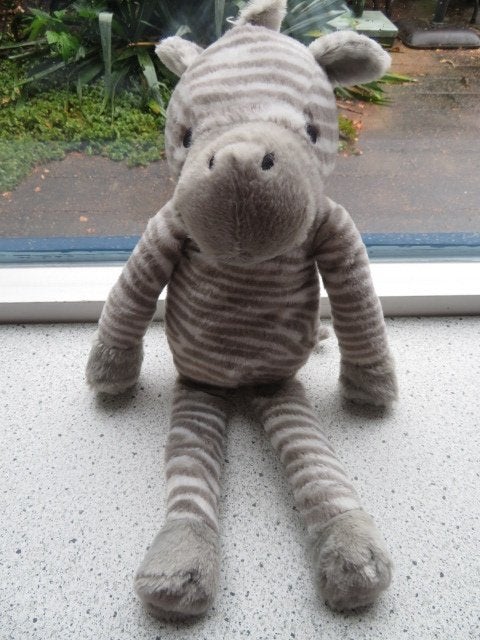 Zebra zebrapaard van Primark Baby meet ca 45 cm totaal, Paard, Ophalen of Verzenden, Zo goed als nieuw, Middelgroot (20 tot 80 cm)