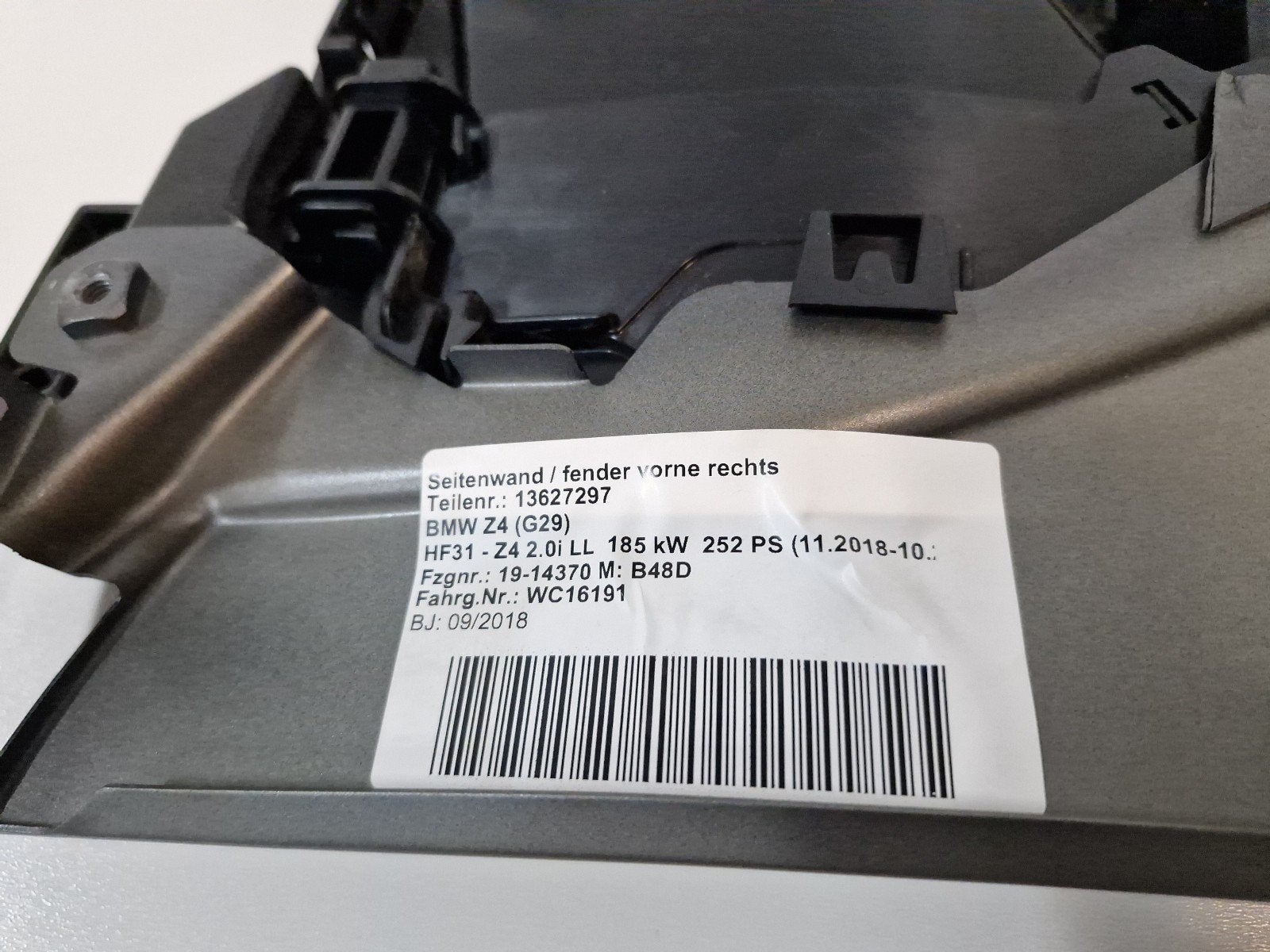 SPATBORD LINKS ZIJSCHERM Z4 Roadster (G29) (41008495961), Gebruikt, Links, Spatbord, BMW