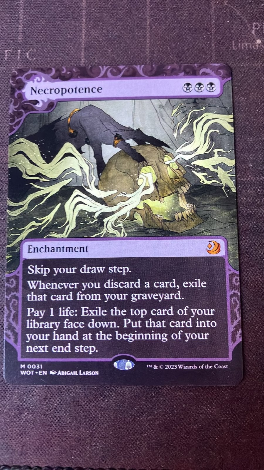 Magic The Gathering: Necropotence (WOT-EN M0031), Ophalen of Verzenden, Nieuw, Losse kaart