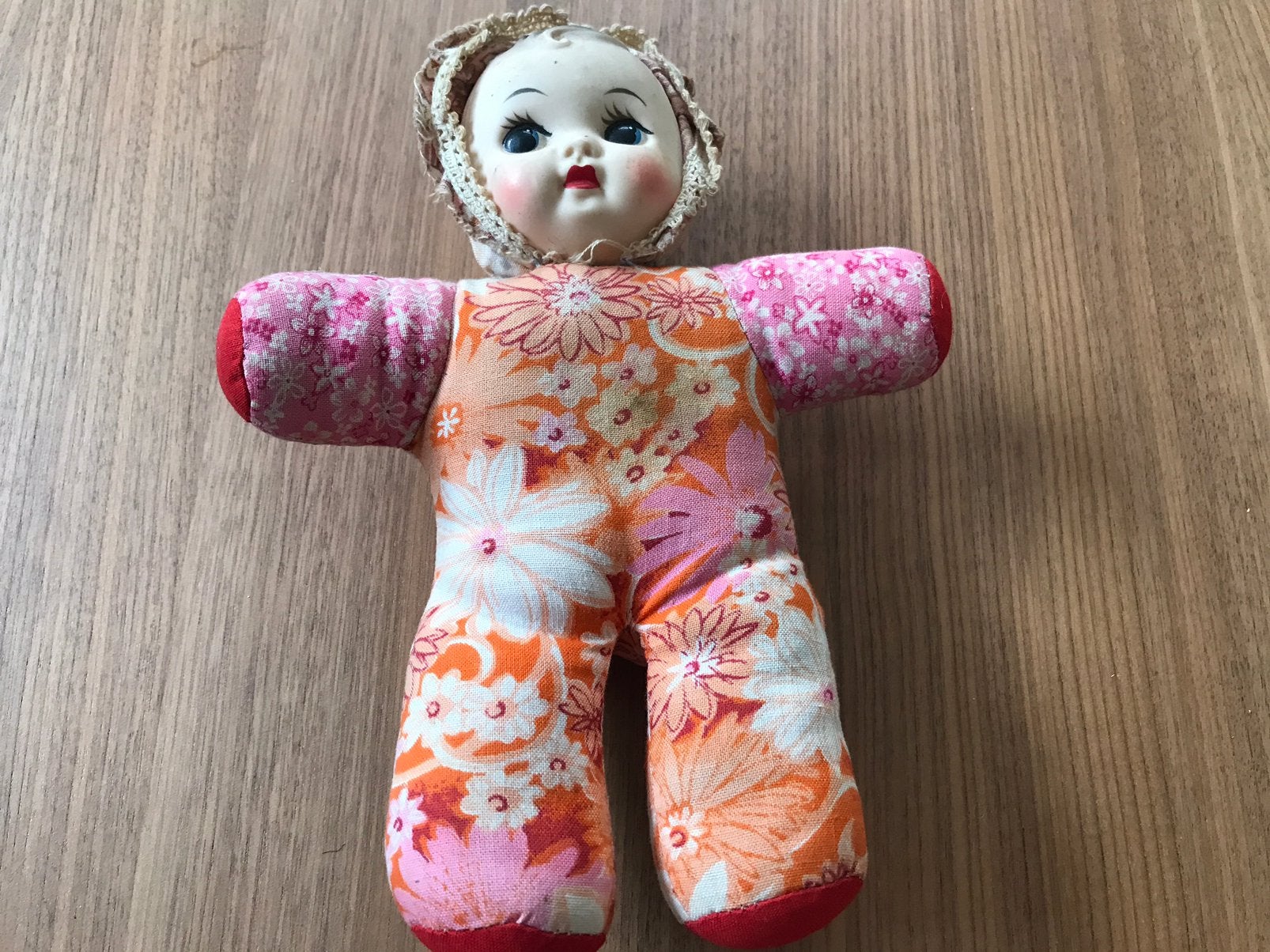 Groot vintage franse bella pouet popje, 25 cm, Verzamelen, Ophalen of Verzenden, Gebruikt, Pop