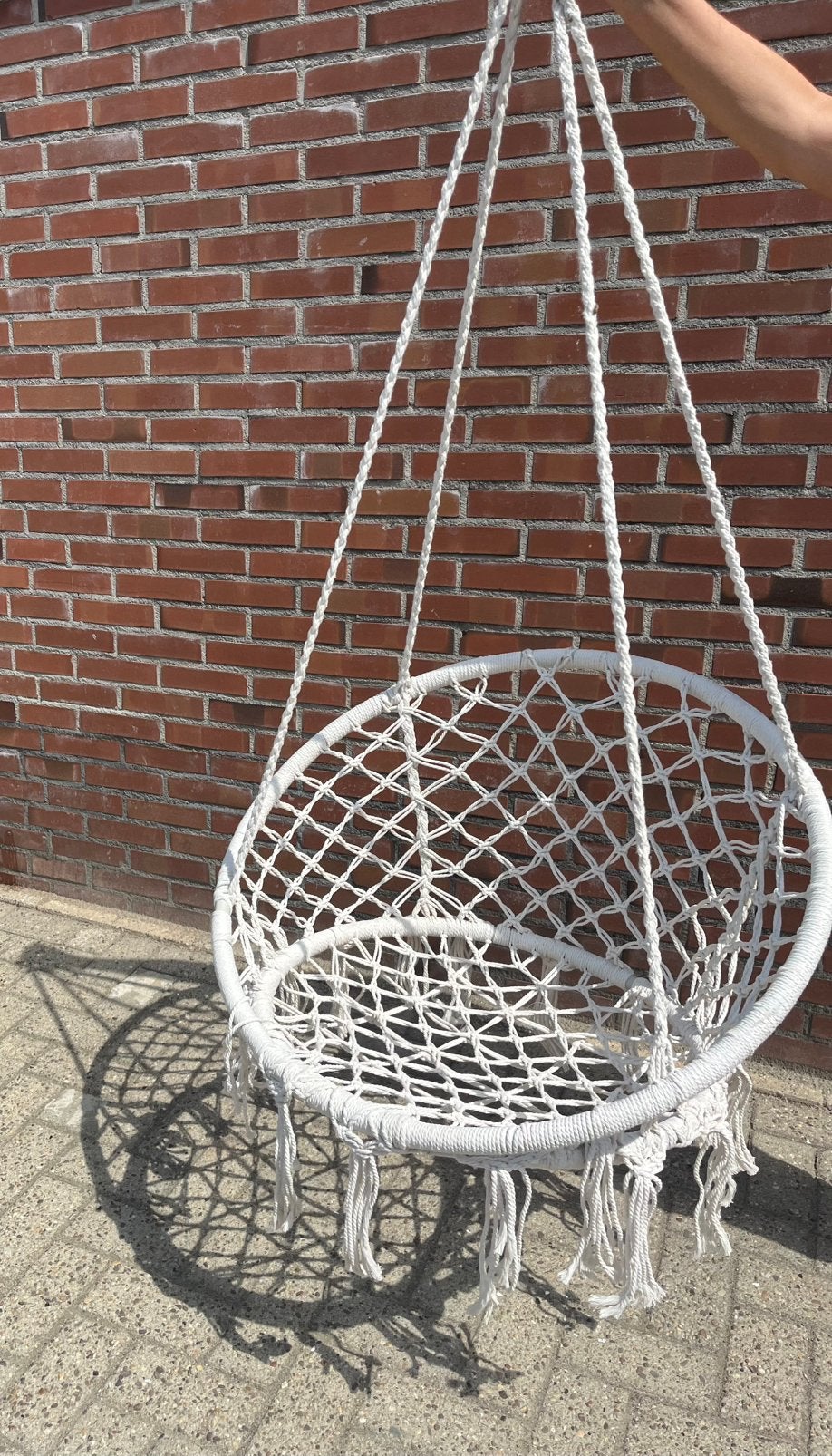 Macramé hangstoel, Ophalen, Zo goed als nieuw