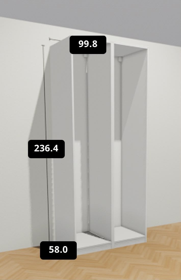Kleding/ kasten, Huis en Inrichting, Ophalen, Zo goed als nieuw, 25 tot 50 cm, 200 cm of meer