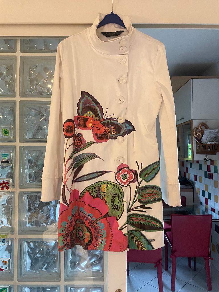 Desigual zomerjas wit, Maat 38/40 (M), Verzenden, Wit, Zo goed als nieuw