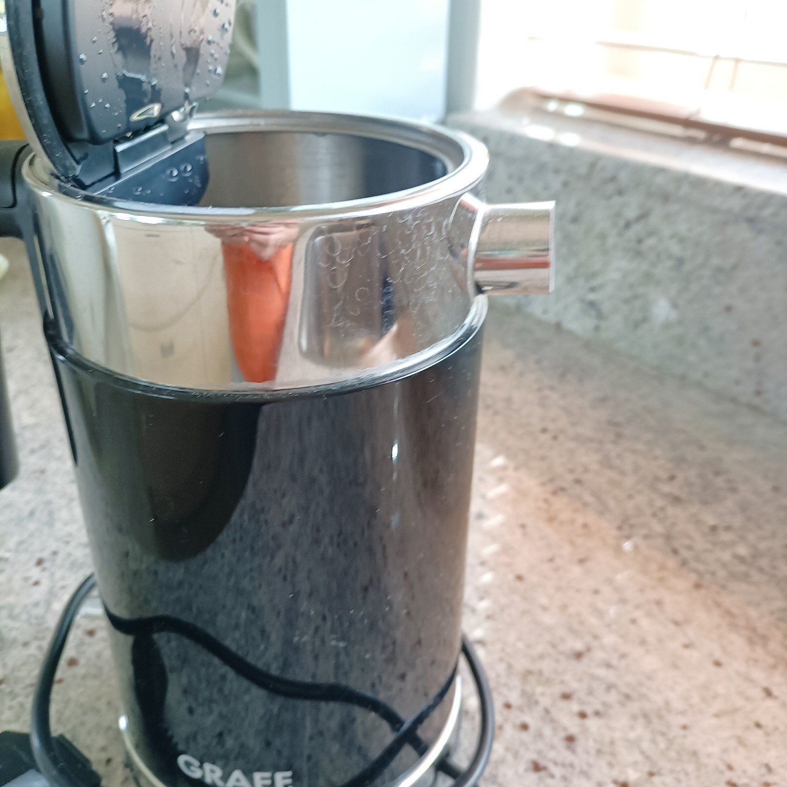 Waterkoker zwart Graef., Ophalen, Overige typen, Kunststof, Zo goed als nieuw