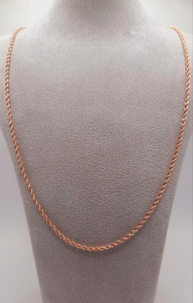 Goud rope ketting 18kt