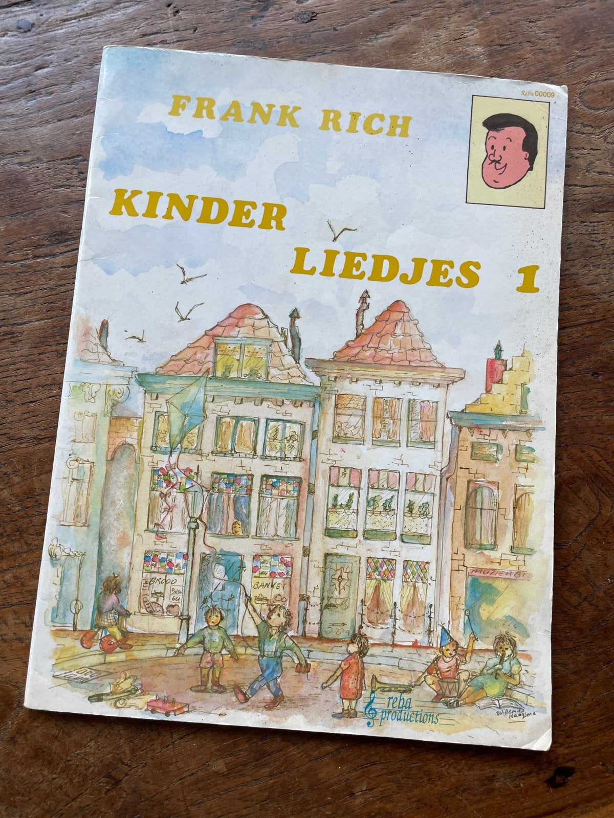 Frank Rich Kinderliedjes 1 - muziekboek met gitaargrepen, Ophalen of Verzenden, Gelezen, 3 tot 4 jaar