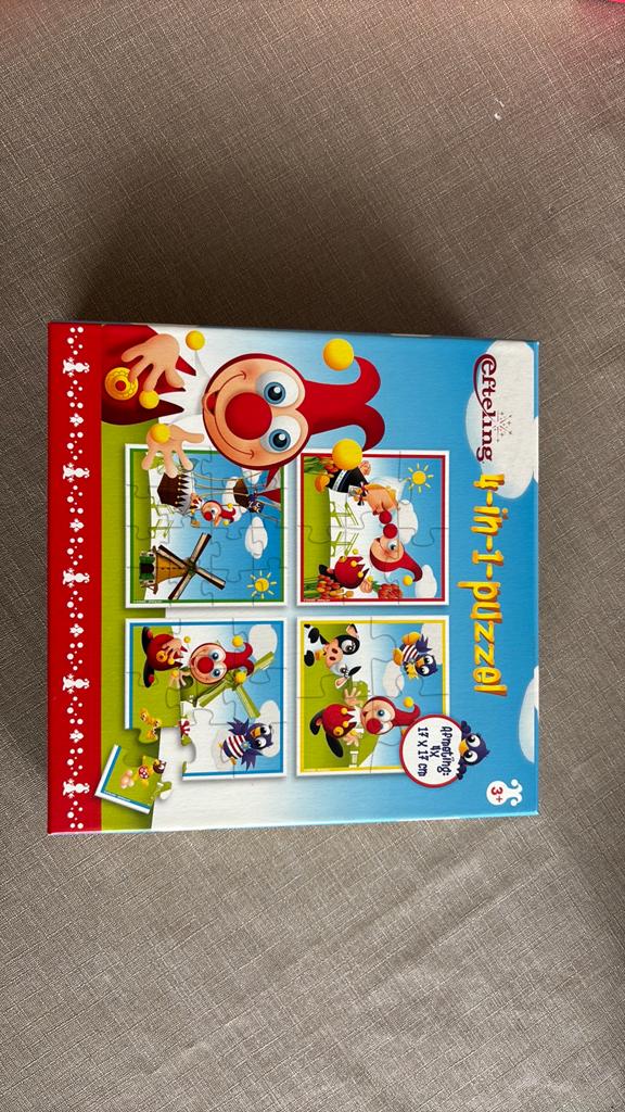 Jokie Efteling puzzel 4 in 1 (3+ jaar), Ophalen, 10 tot 50 stukjes, Zo goed als nieuw
