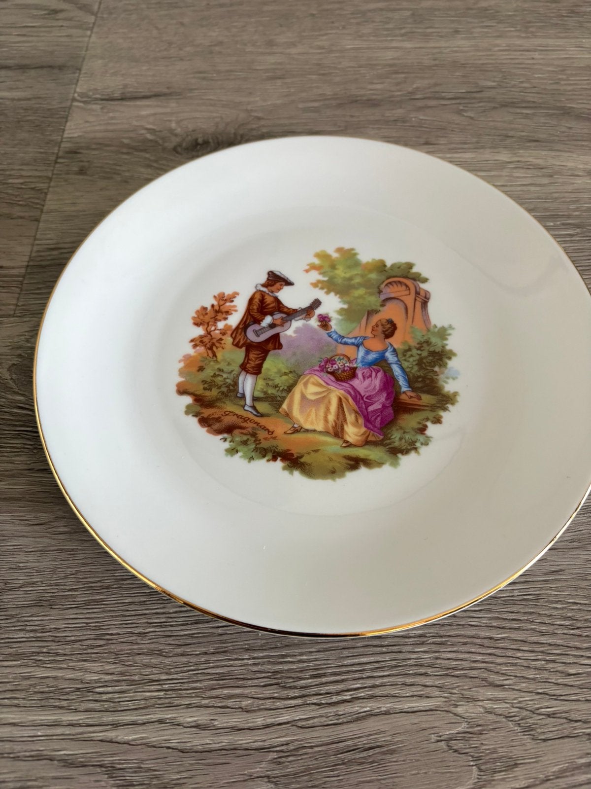 Porseleinen schotel/ bord Fragonard. Kronester Bavaria, Antiek en Kunst, Ophalen of Verzenden