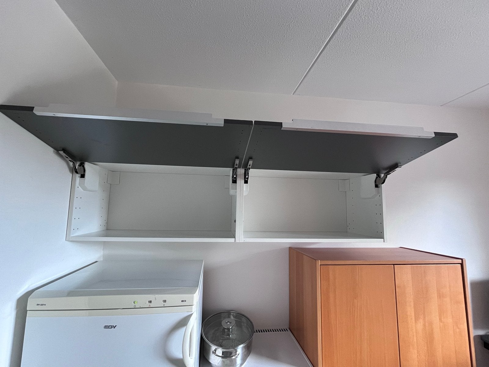Ikea Metod Bovenkast - Donker grijs/Wit, Huis en Inrichting, Ophalen, Gebruikt