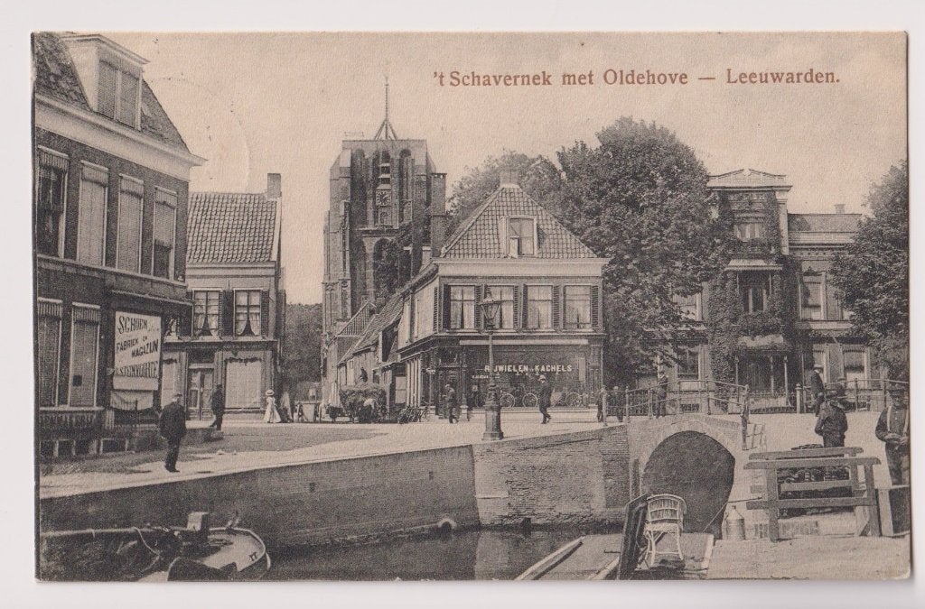 293 't Schavernek Oldehove Leeuwarden Kinderen Mensen B67, Verzamelen, Verzenden, Voor 1920, Gelopen, Friesland