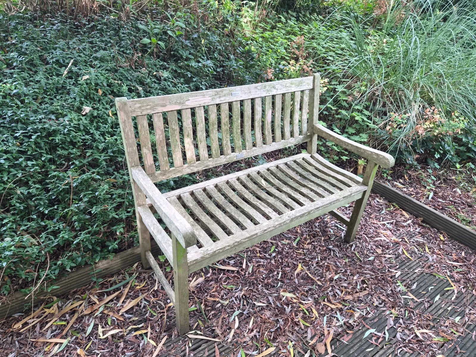 Tuinbank EXOTAN massief teakhout  125 cm, Ophalen of Verzenden