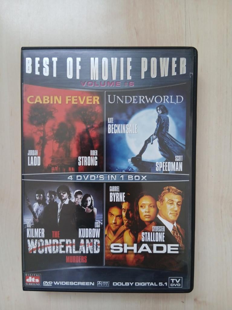 Best of Movie Power Volume 6: 4 DVD's in 1 Box, Gebruikt, Vanaf 16 jaar, Boxset, Actiethriller