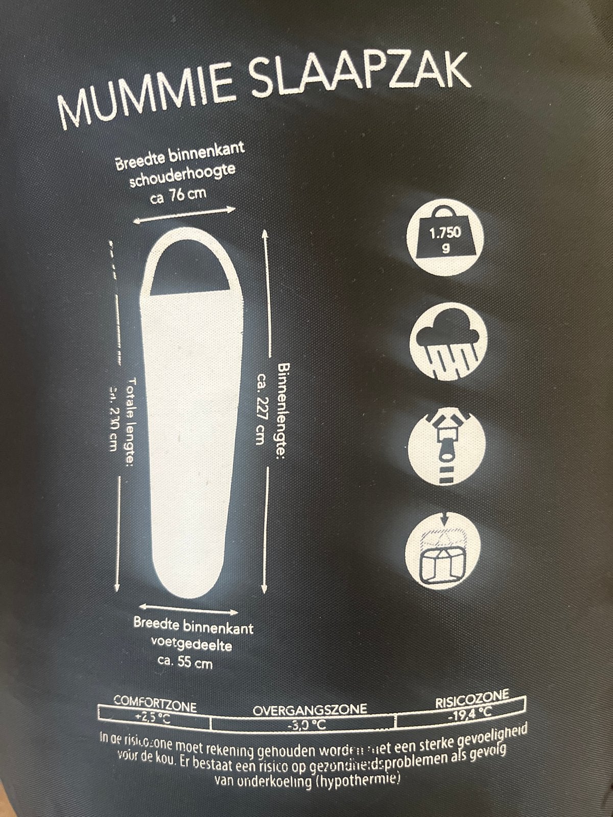 Mummie Slaapzak - Fun Camp - Voor kamperen, Ophalen of Verzenden, Zo goed als nieuw