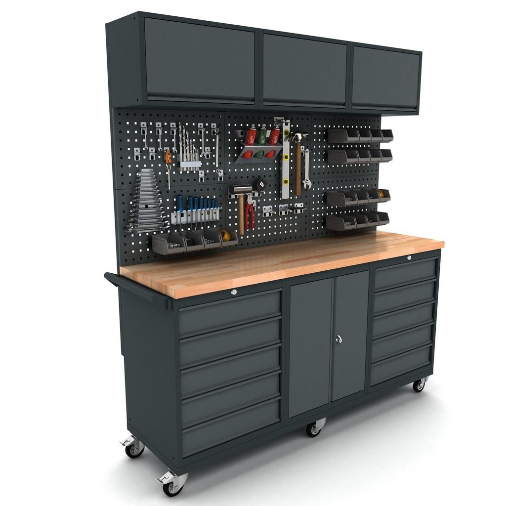 Verrijdbare werkbank 2 deuren 2x5 laden kast / Nieuw, Ophalen, Nieuw