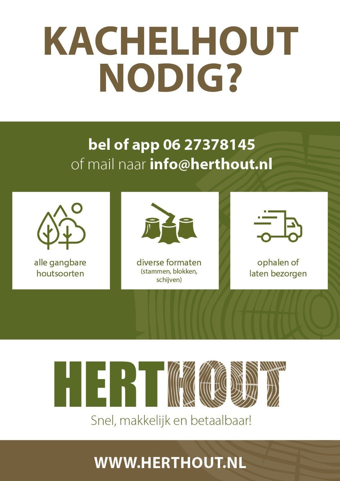 Haardhout kachelhout eikenhout beukenhout * gratis bezorgd, Tuin en Terras, Haardhout, 3 tot 6 m³, Ophalen, Eikenhout, Blokken
