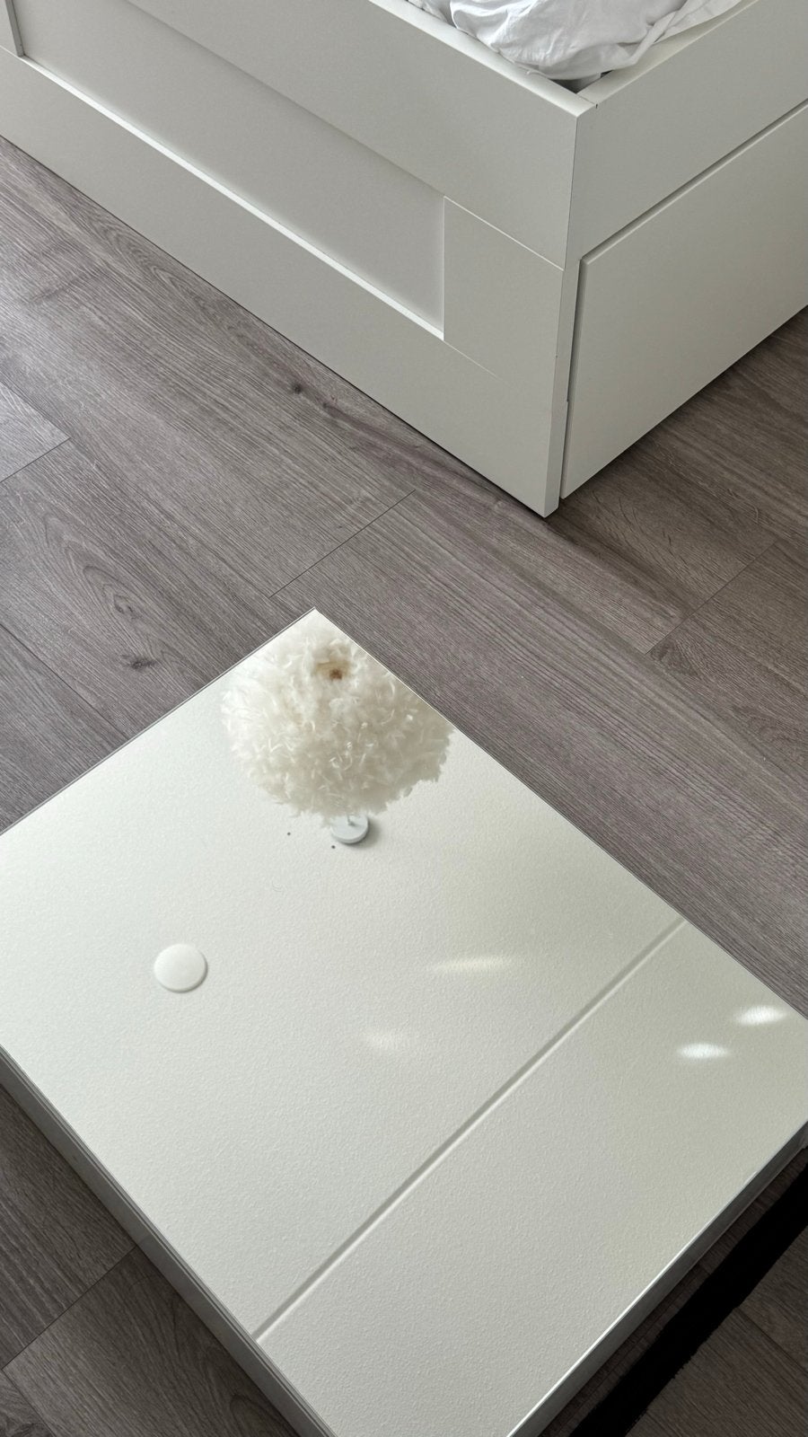 Badkamerkast met spiegel, wit, ca. 40x50 cm, Ophalen, Zo goed als nieuw, Wit, Spiegel/spiegelkast